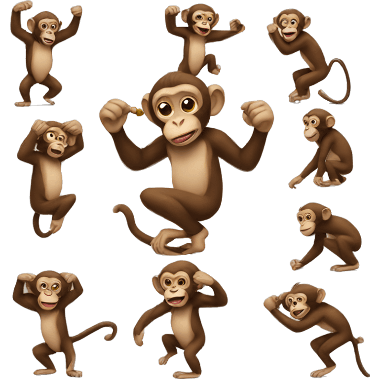 Monkey doing stuff emoji