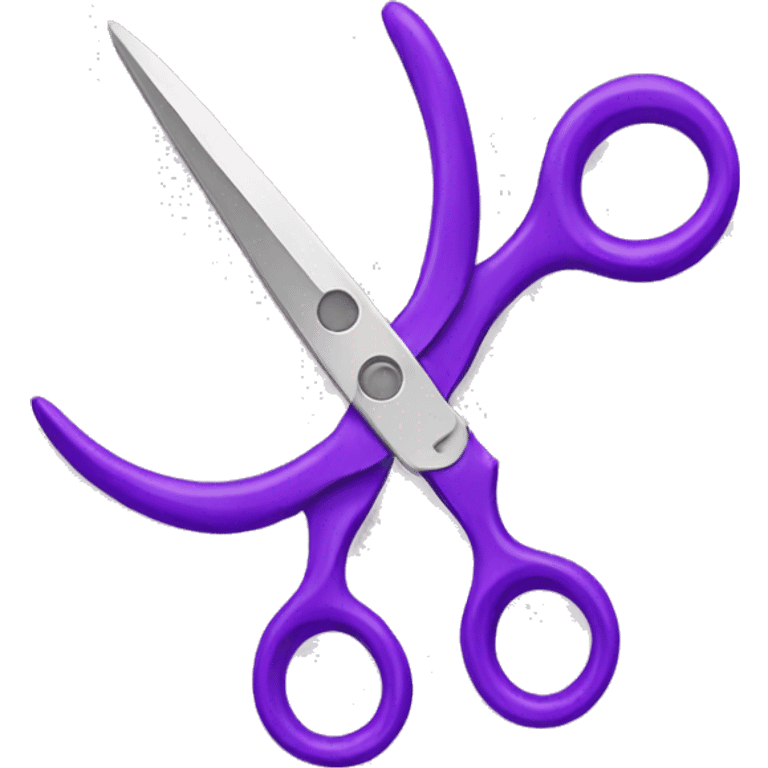 Purple scissors  emoji