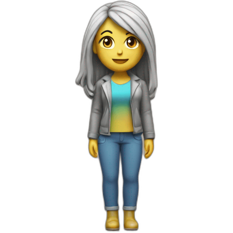 3d printing girl emoji