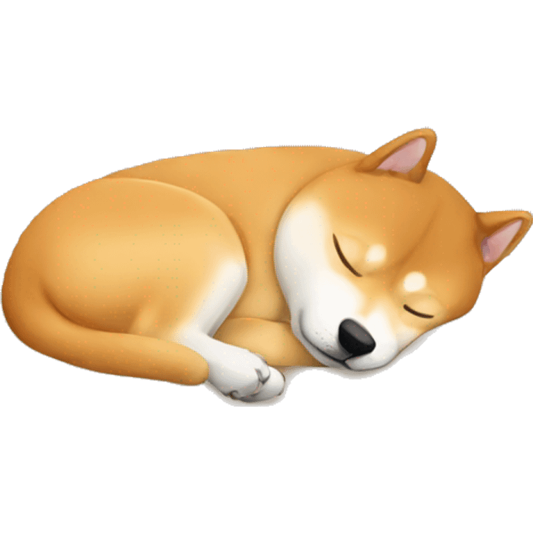 Sleeping shiba emoji