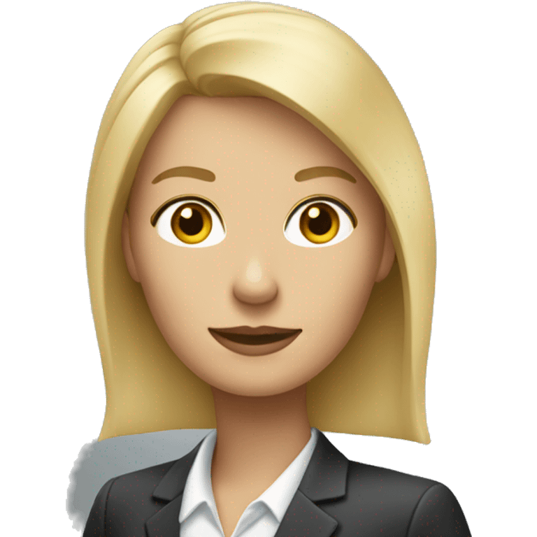 A blonde businesswoman  emoji