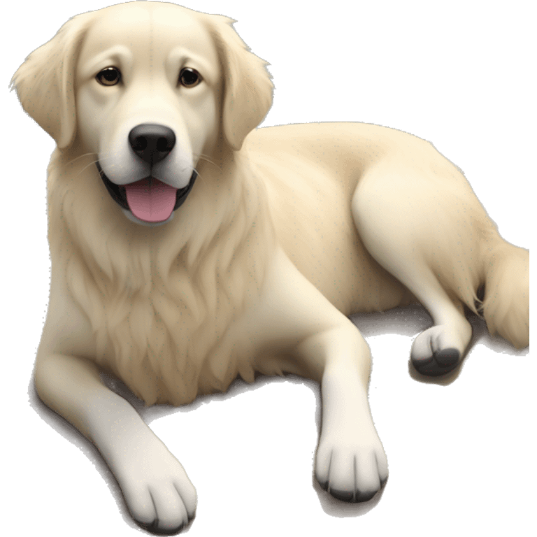 goalden retriever chill emoji