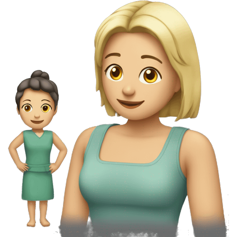 Je suis en train de faire un truc avec ma mère  emoji