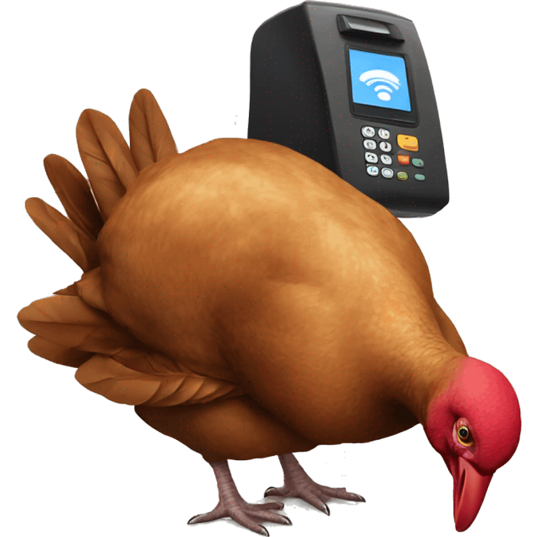 Thanksgiving Turkey using a payphone emoji