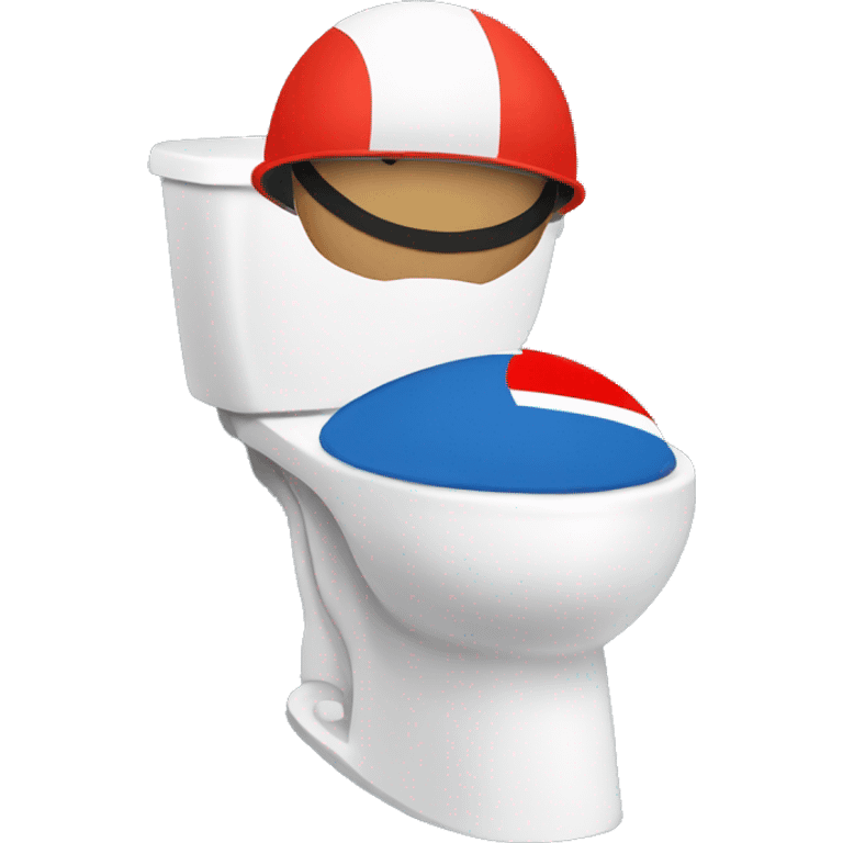 Countryball with toilet and helmet emoji