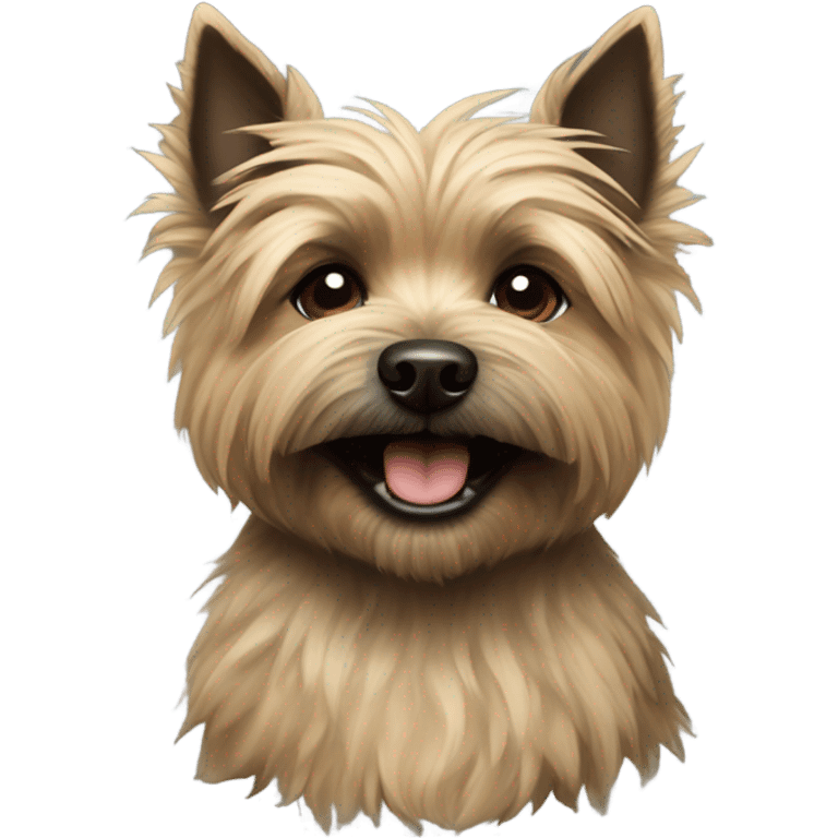 Cairn terrier smiling emoji