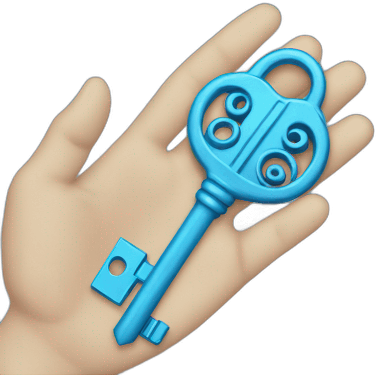 blue key emoji