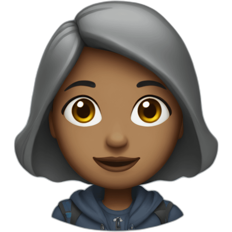 blue mountains girl emoji