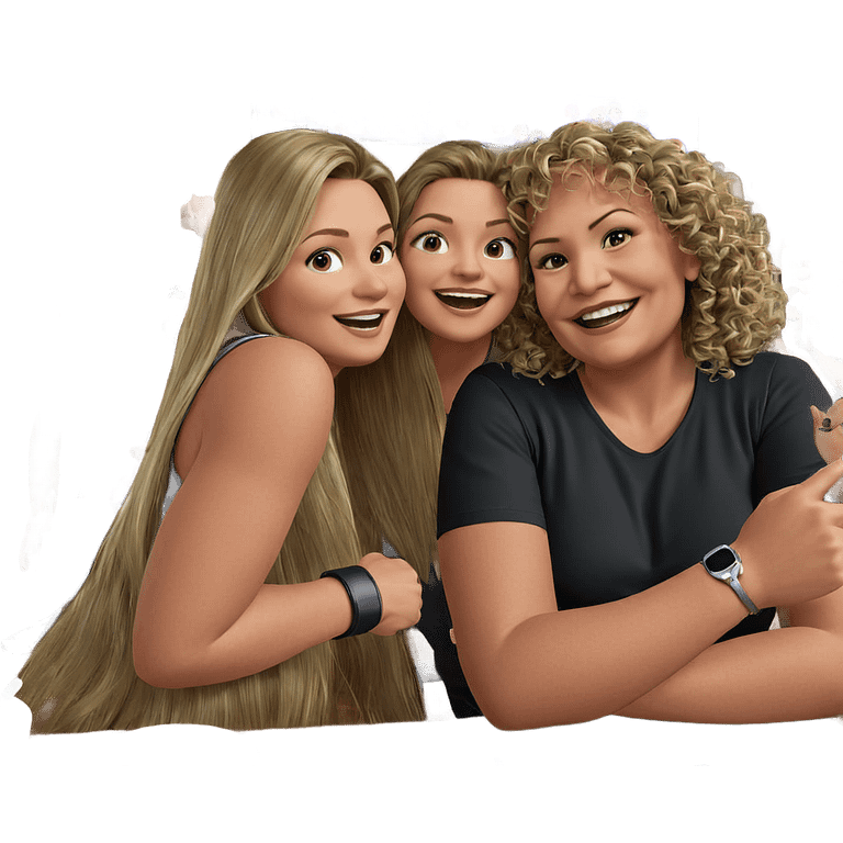 girls enjoying time together emoji