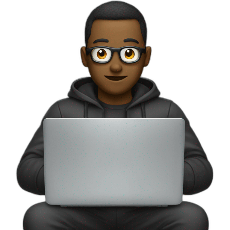 cyber guy with laptop emoji