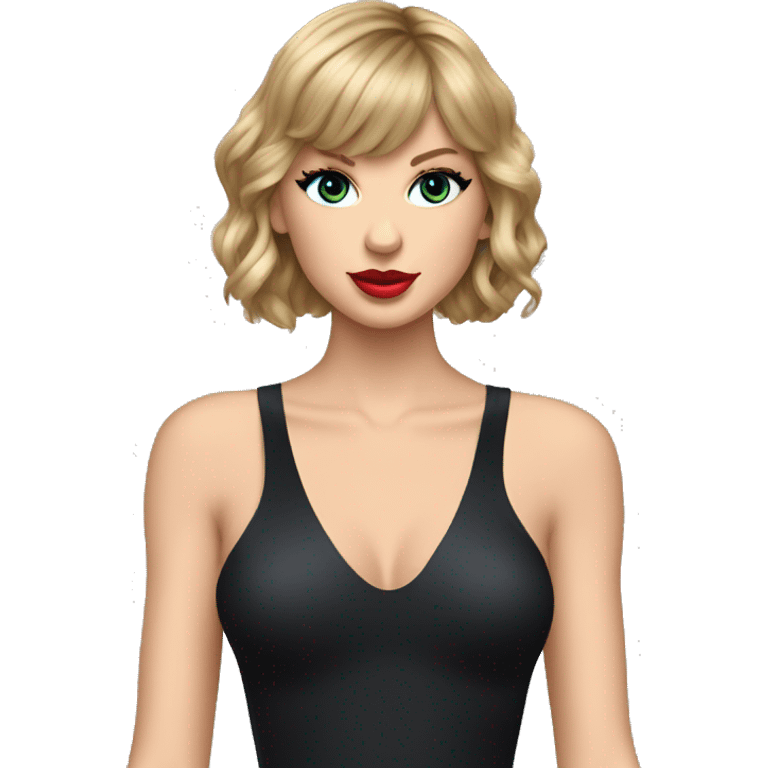 Taylor swift in midnights bodysuit emoji