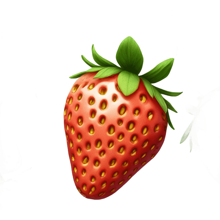 Strawberry, inside emoji