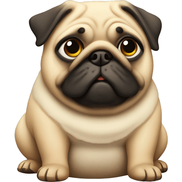 Fat pug emoji