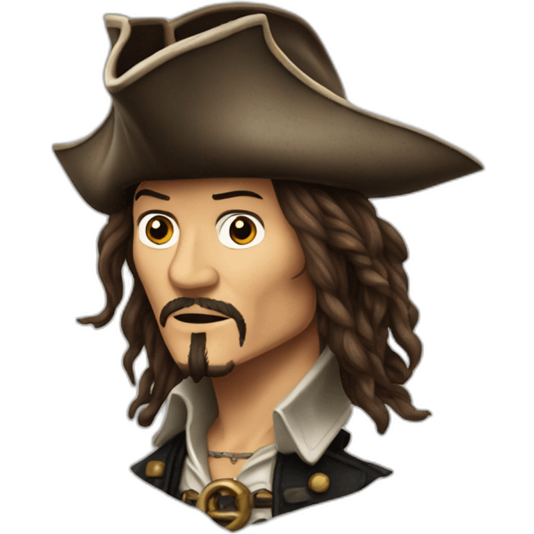 johnny depp as pirates of carriban emoji