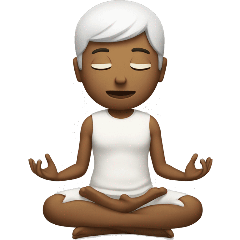 Meditating emoji