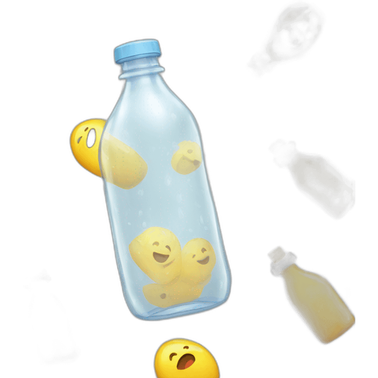 clear plastic bottle emoji