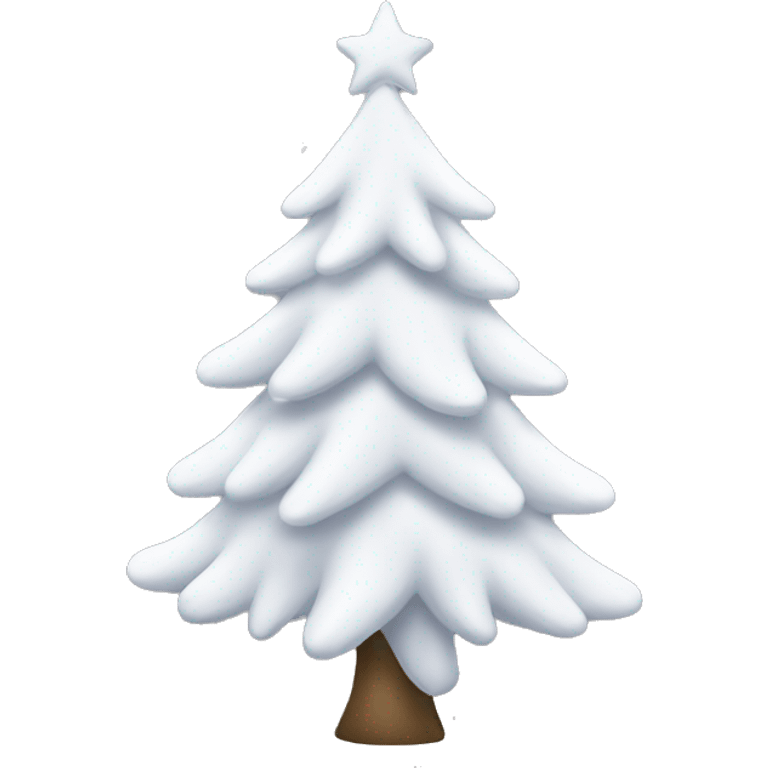 White Christmas tree emoji