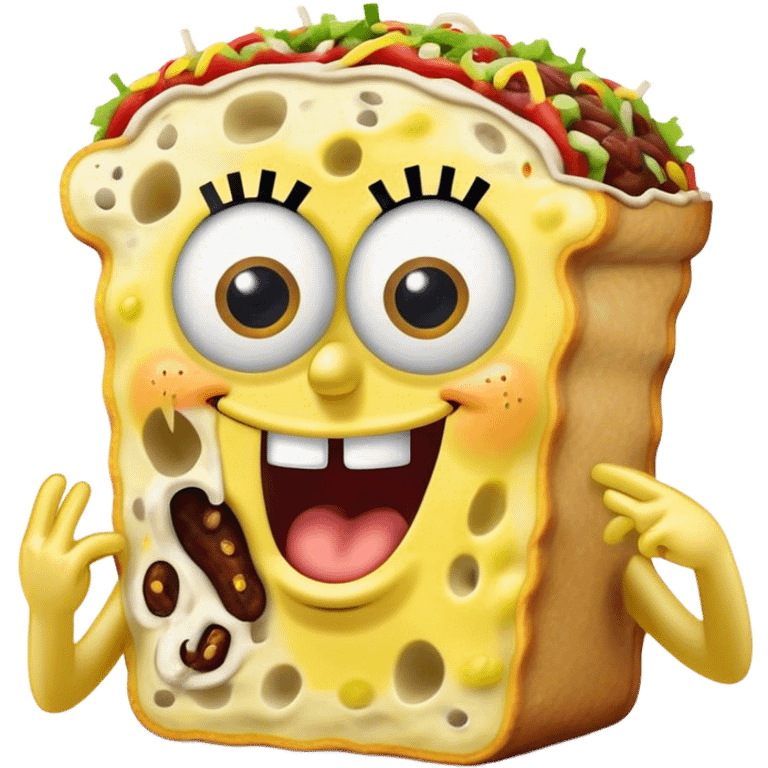 spongebob eating chipotle  emoji