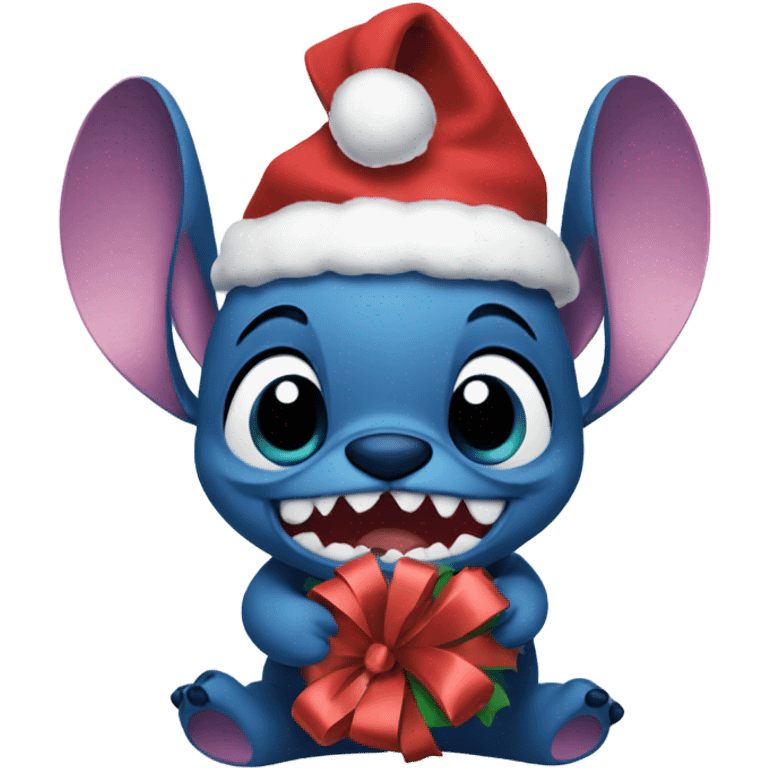 Stitch Xmas  emoji