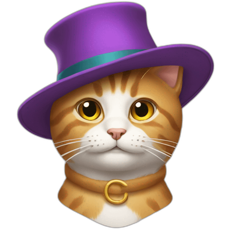 cat  in hat emoji