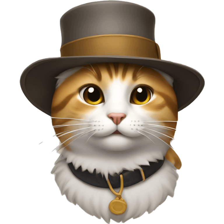 Cat with a hat emoji