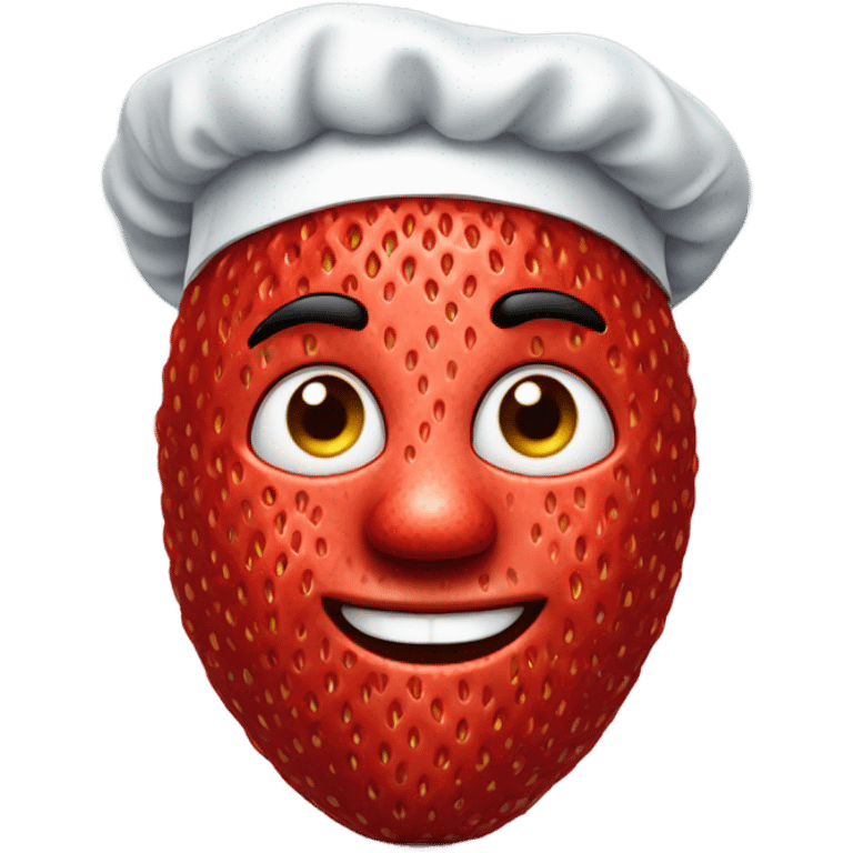 a straberry chef  emoji