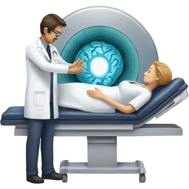 Male-Radiologist-performing-mri-to-woman emoji