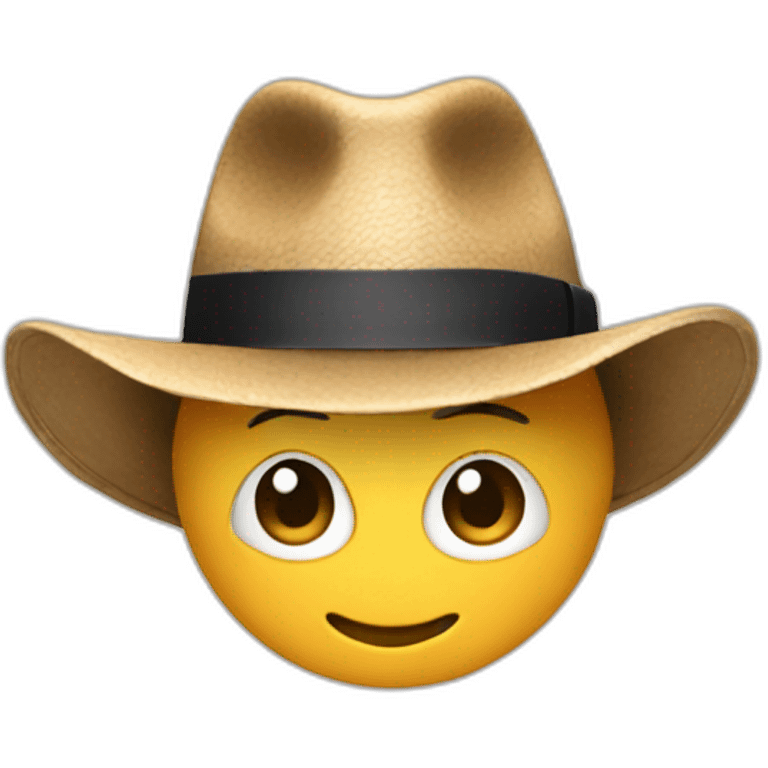 chat avec chapeau emoji