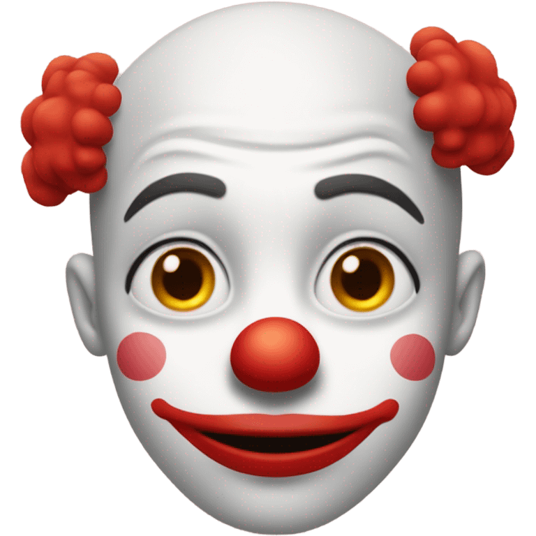 Red clown emoji