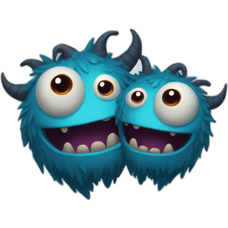 monster with two heads emoji