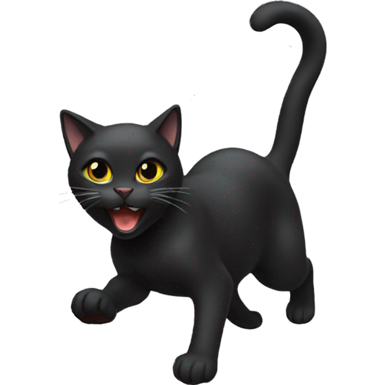 black cat fireball emoji