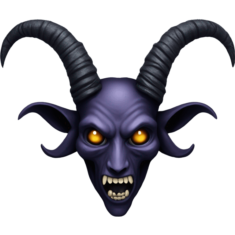 Goth Baphomet as above so below emoji