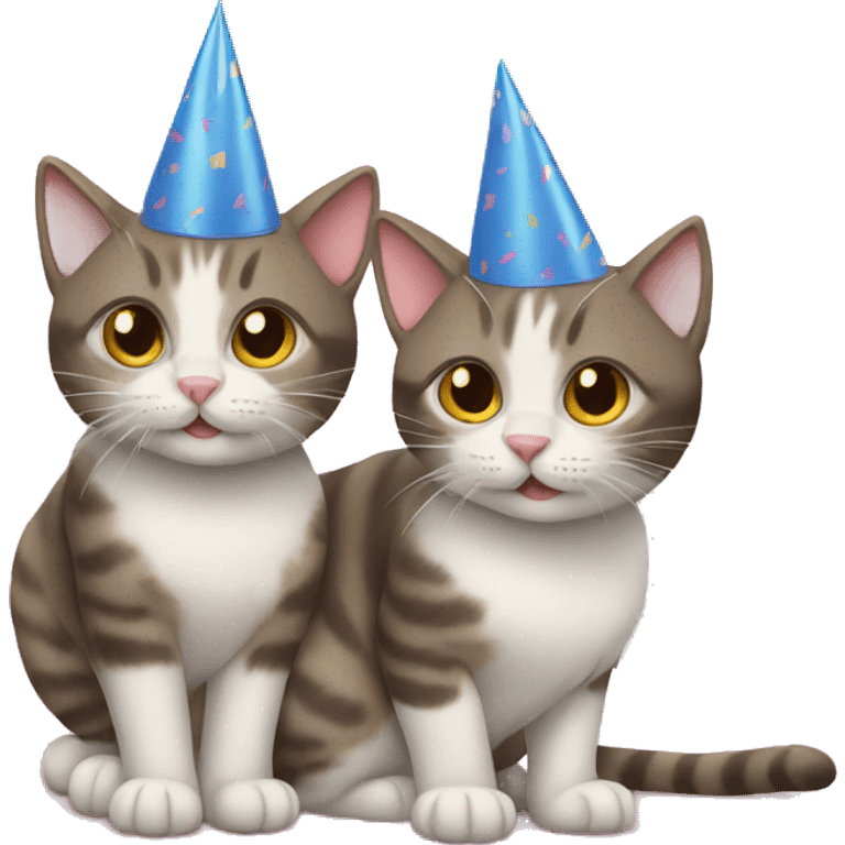 two cats fortieth birthday emoji