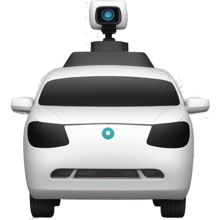 An autonomous vehicle with LiDAR  emoji