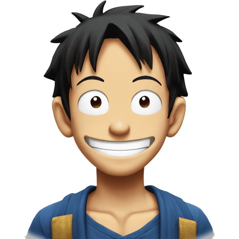 Luffy smirking emoji