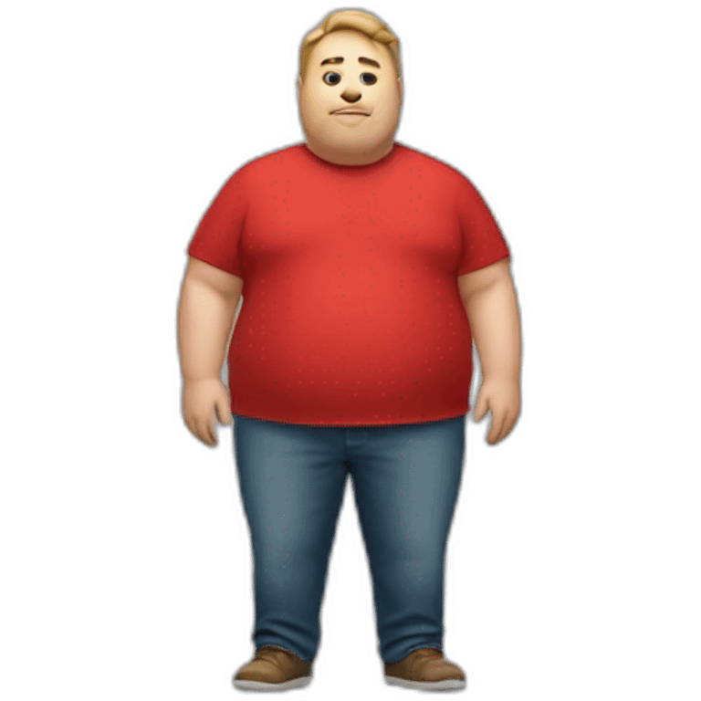 Fat Guy with red pants emoji