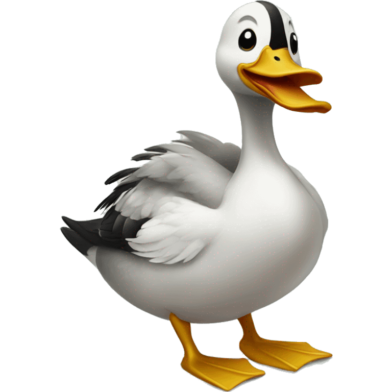 Duck with luau emoji