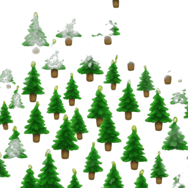 Realistic Christmas tree emoji