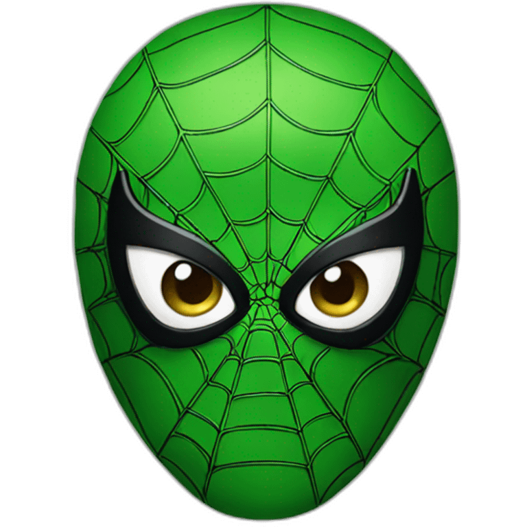 Green spiderman emoji