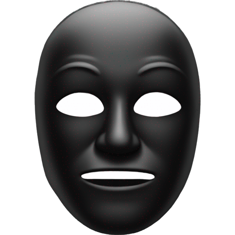 mask black emoji