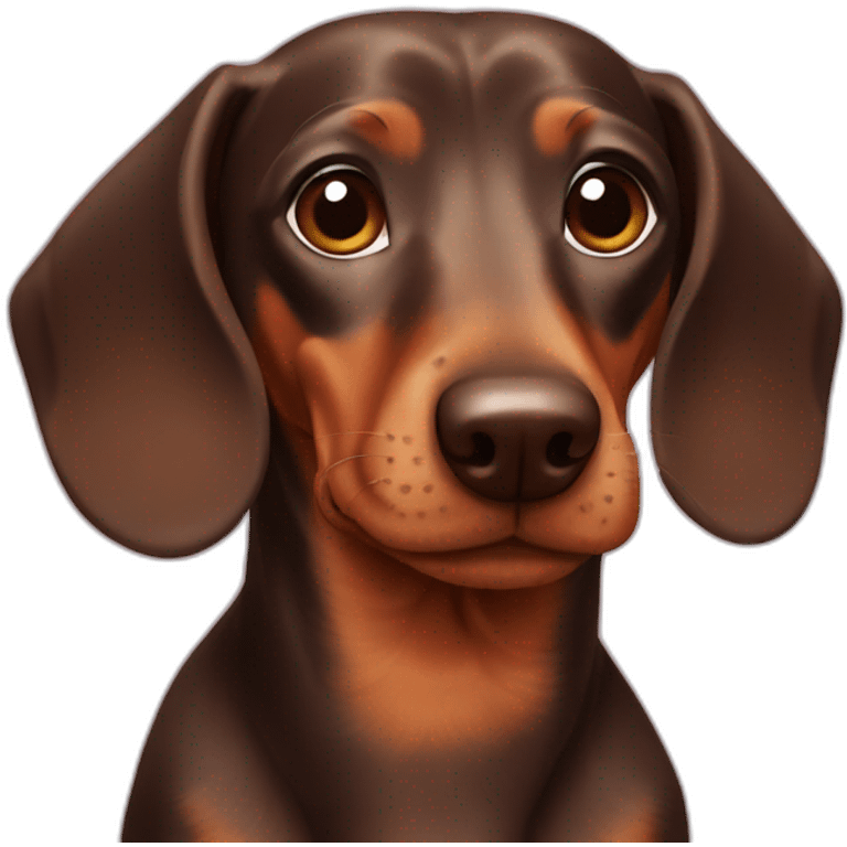 Brown Dachshund emoji