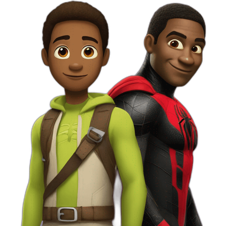 Shrek & miles morales emoji