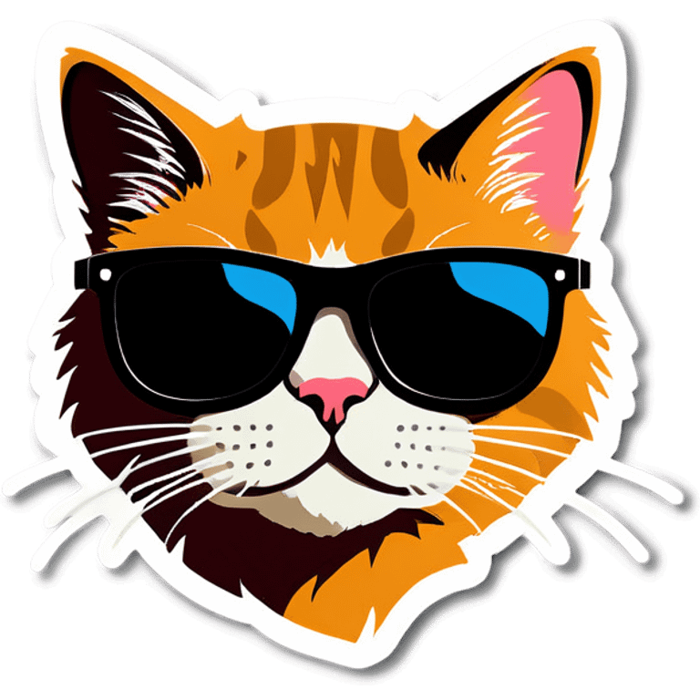 Cat with sunglasses emoji