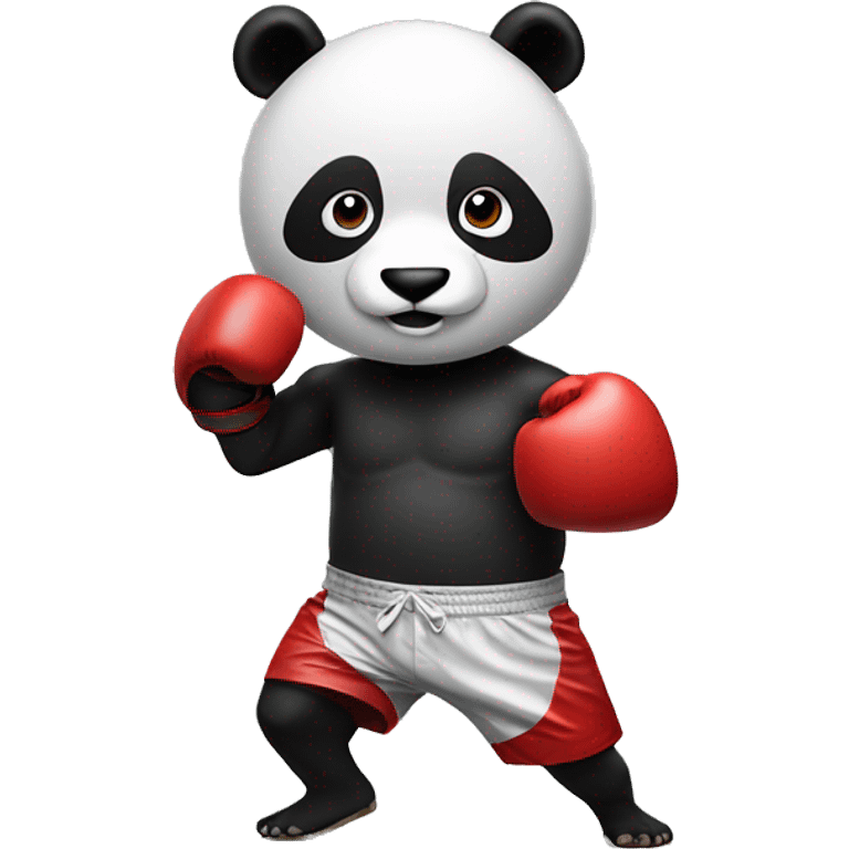 Panda boxing  emoji