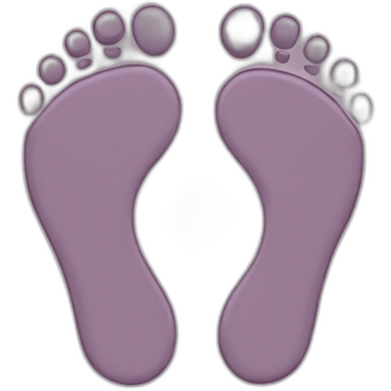 baby footprint emoji