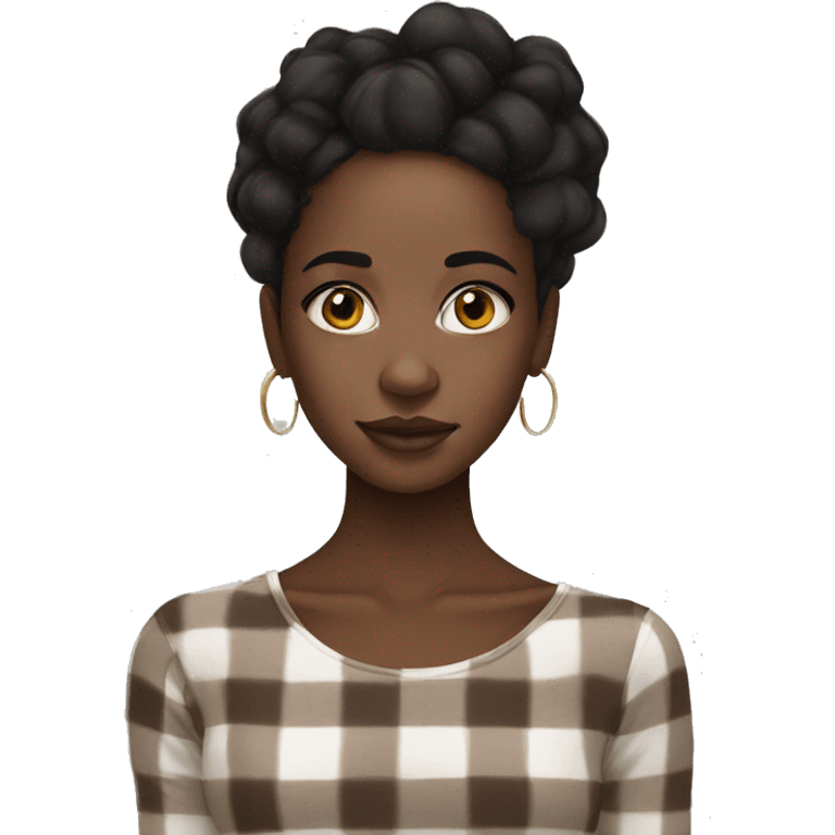 black girl with a lot of vitiligo on her face  emoji