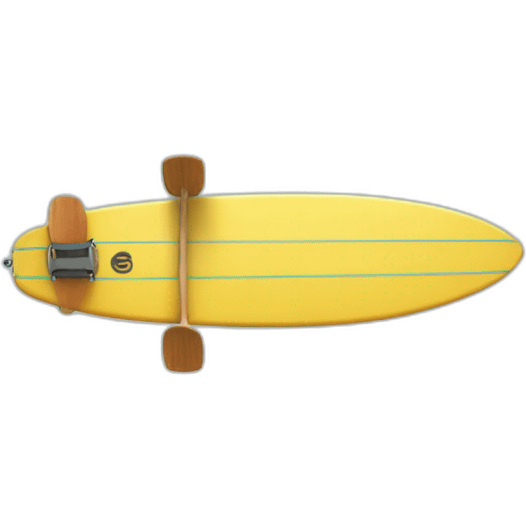 Chat sur une planche de surf emoji