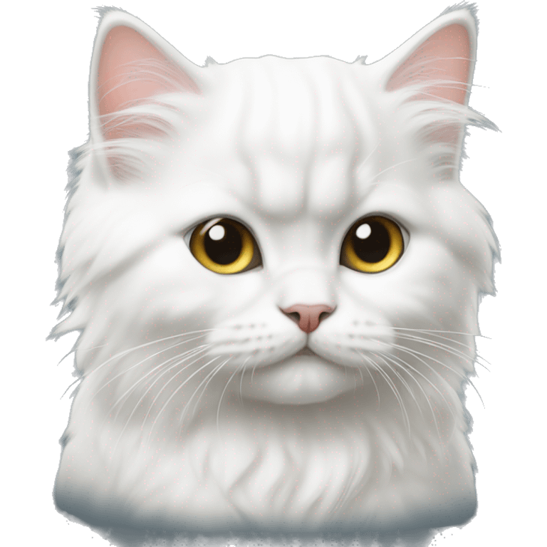 White Persian kitten emoji