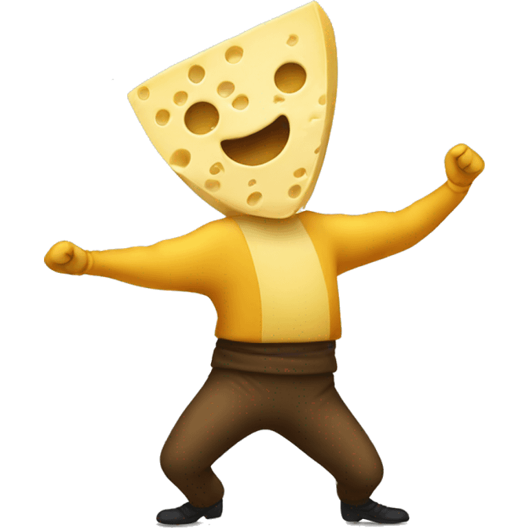 Dancing cheese emoji