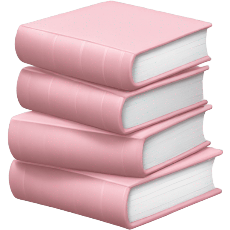 light pink book stack emoji